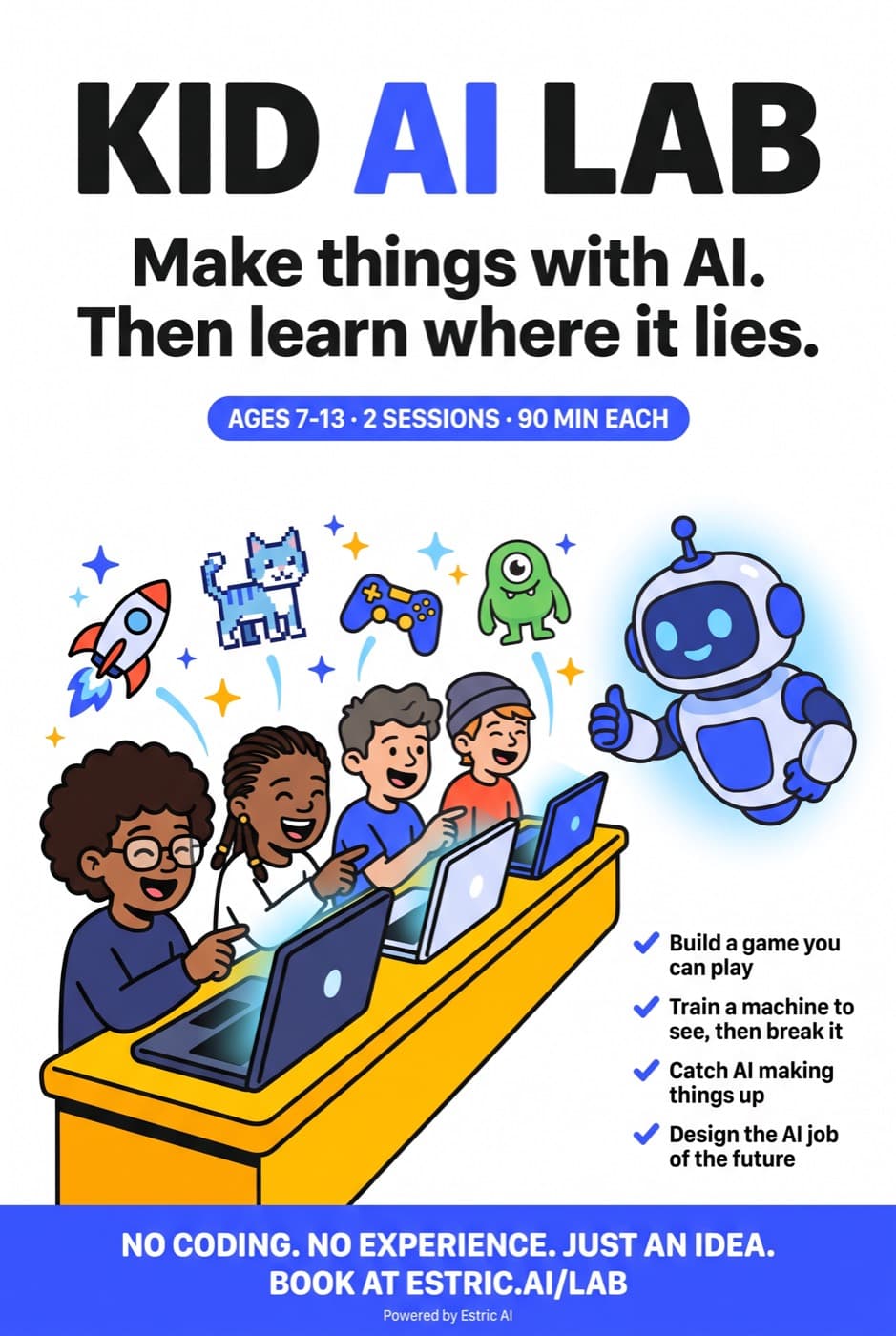 Kid AI Lab poster