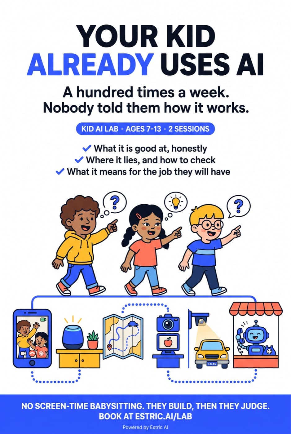 Poster aimed at parents